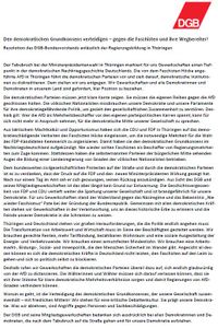 2020-02-12-Resolution-des-DGB-Bundesvorstands-anlaesslich-der-Regierungsbildung-in-Thueringen